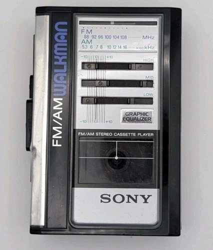 Vintage Sony FM/AM Walkman Stereo Cassette Player WM-F43 [Works]