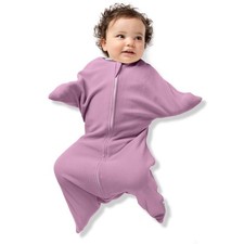 SleepingBaby Zipadee-Zip Fleece Swaddle, Lavender Small