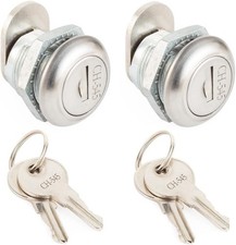 Tool Box Lock, 2 Pack Truck Lock Replacement, Locks Silver