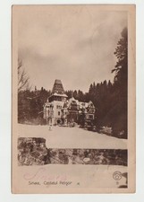 1930 Sinaia Romania Pelisor Castle Postcard to Istanbul Beyoglu Hungary Text