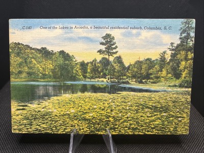 POSTCARD: One Of The Lakes In Arcadia Columbia SC T8