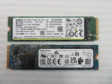 Lot of 2 Various Make / Model 512Gb NVMe SSD Solid State Drive - 98% Life