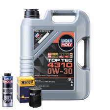 Motoröl 0W30 LIQUI MOLY Toptec 4310 5L+HENGST Ölfilter +Spülung