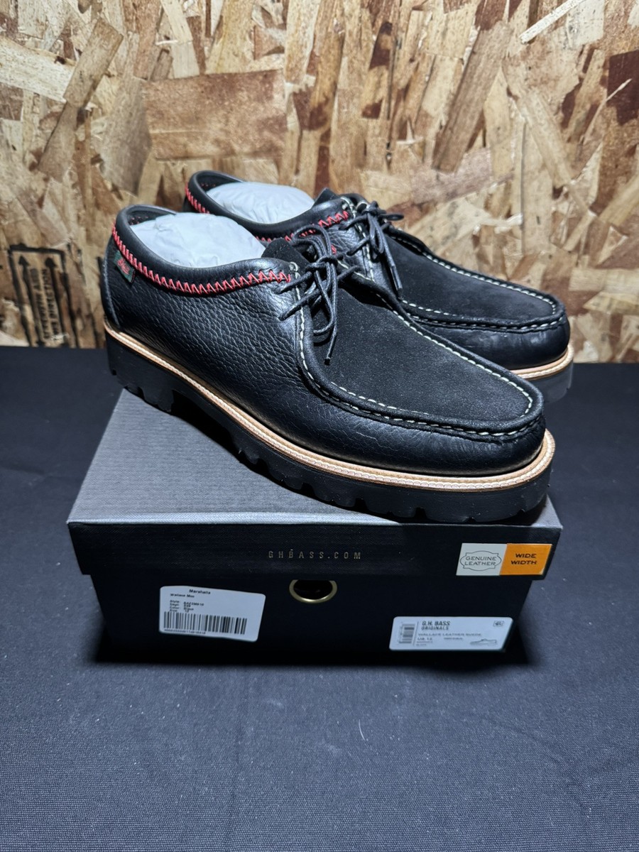 GH Bass Wallace Moc Leather Suede Lug Sole Loafer NIB New Wide