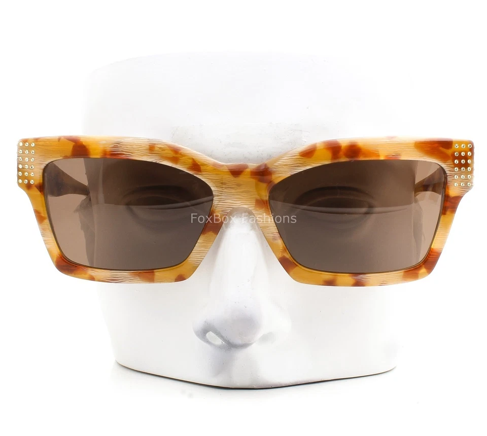 Alain Mikli Arlette Sunglasses A05052B 005/73 Yellow Horn Tortoise No Case - Image 2 of 4