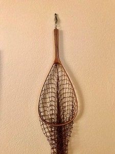 Clint Byrnes Landing Net Trout Fly Fishing Rod Reel Vintage Excellent