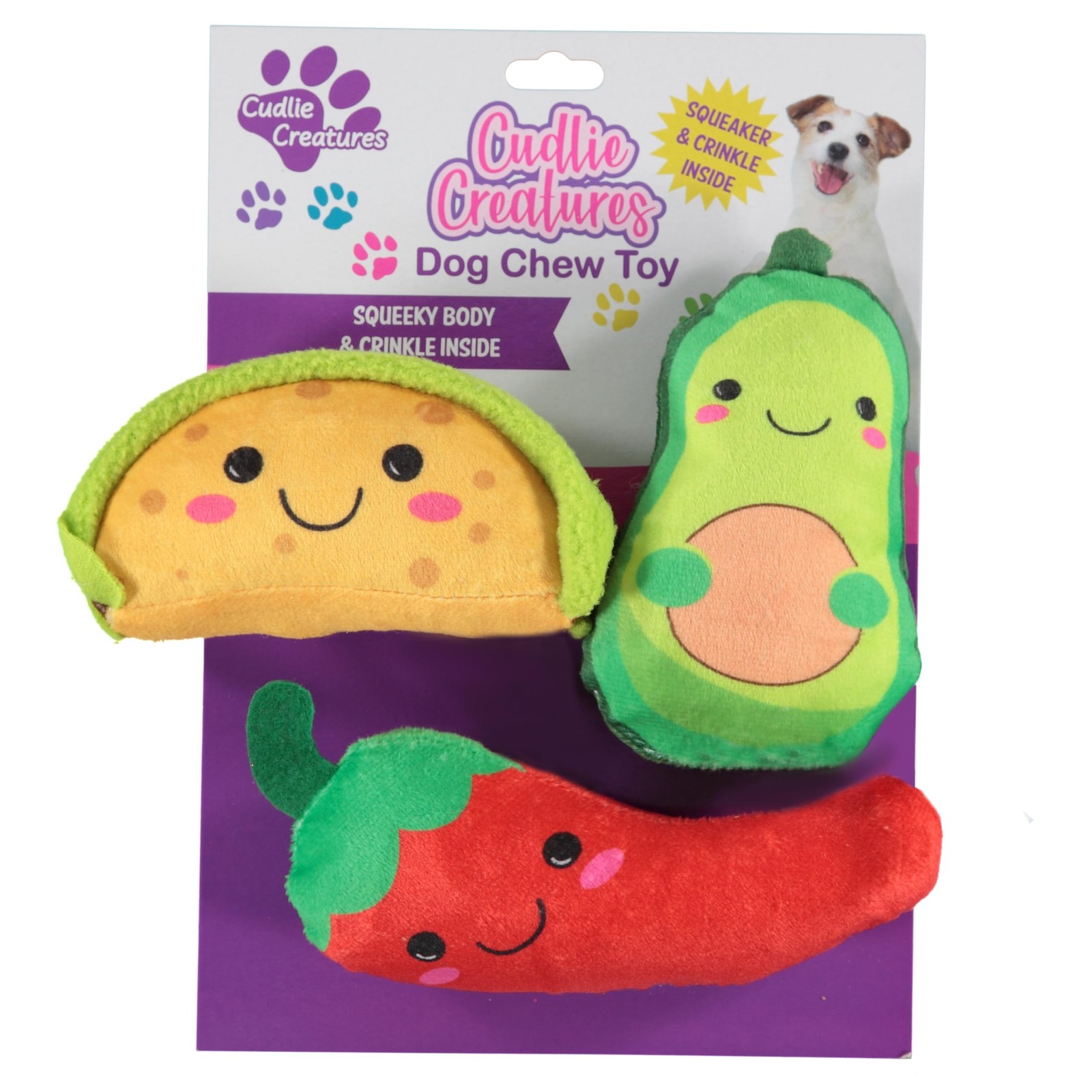 &ndash; Soft Squeaky Puppy Toys For Small Dogs&ndash; 4" Durab...