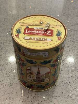 VINTAGE  1999 Lambertz Music Box Tin German AACHEN Iced Gingerbread Cookie
