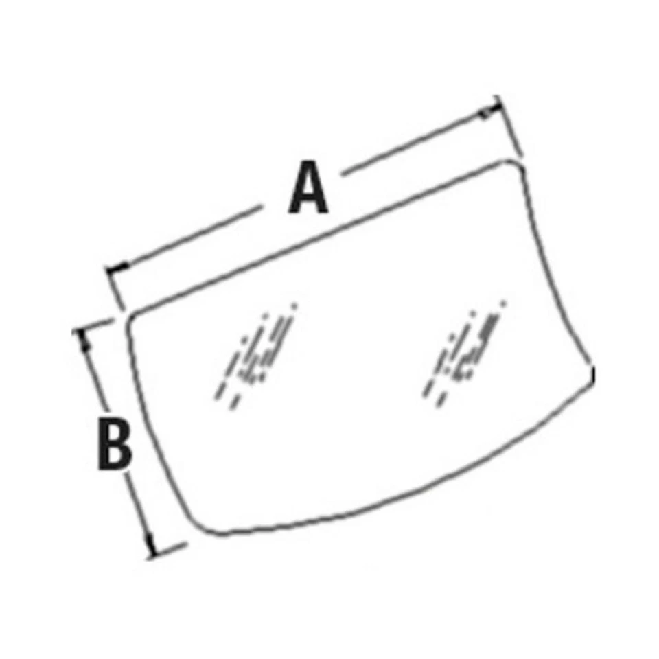 Lower Windshield Glass Fits John Deere Replaces 4369588 - Image 3 of 4