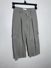 Zara Girls Olive Green Cargo Baggy Pants Size 6