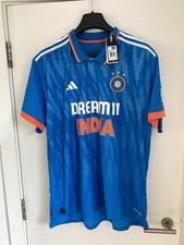 India 2023/2024 ODI Match Cricket Shirt Shirt BNWT 2XL XXL Heat Rdy Authentic