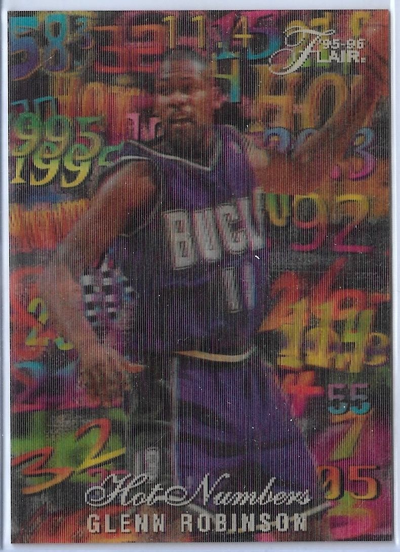 Glenn Robinson 1995-96 Flair Hot Numbers #12 SP  Insert Iconic 90's