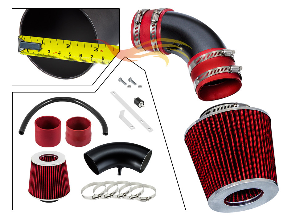 BCP RW RED For 2004-2006 Elantra 2.0L Ram Air Intake Racing System +Filter