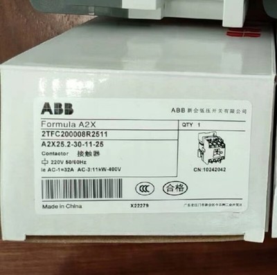 1pc   A2X25.2-30-11-25 Contactor 220V50/60Hz 2TFC200008R2511 &ex