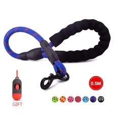 Pet Leash Reflective Strong Dog Leash 1.5M Long with Comfortable Padded Handle H