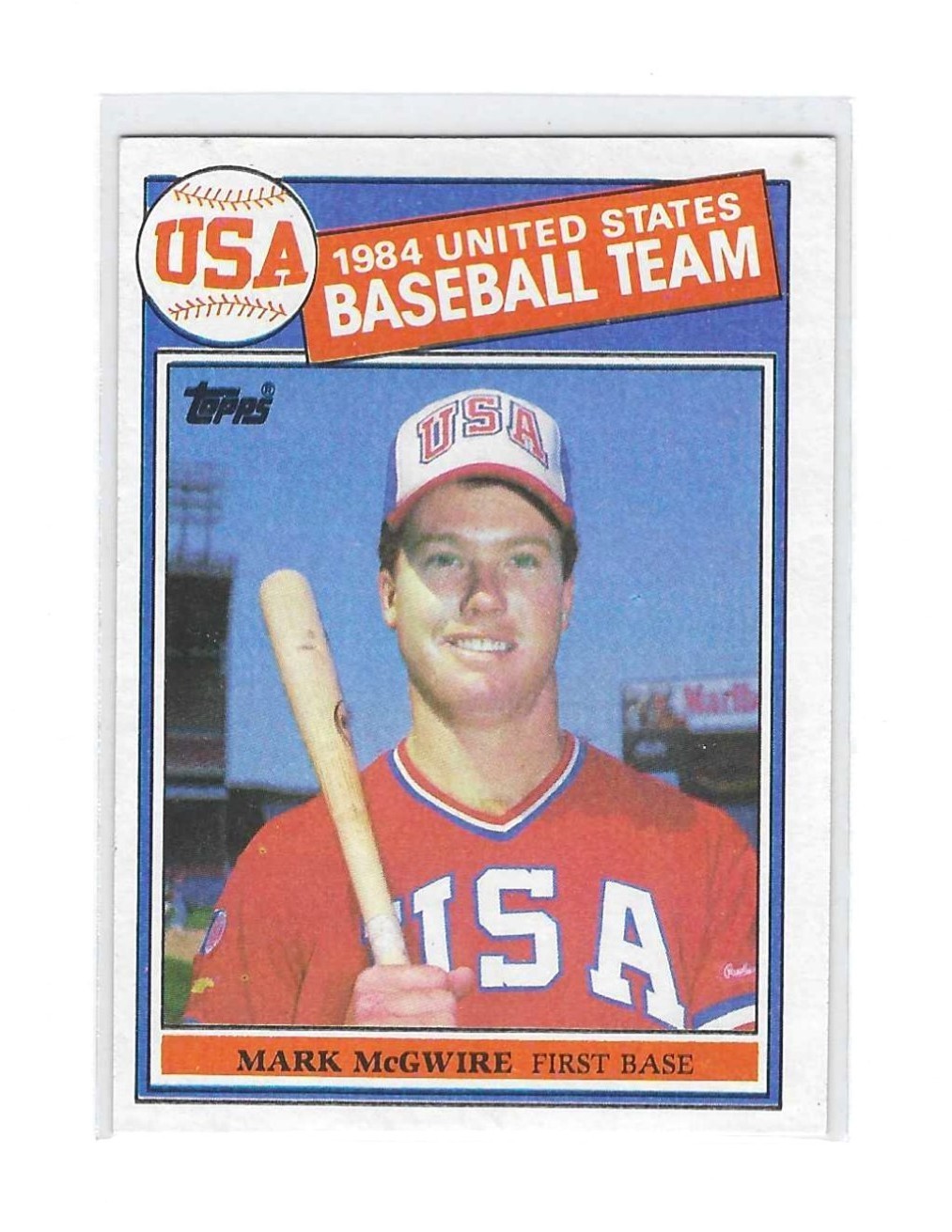 1986 Topps Team USA Mark McGwire Rookie #401 (#2)