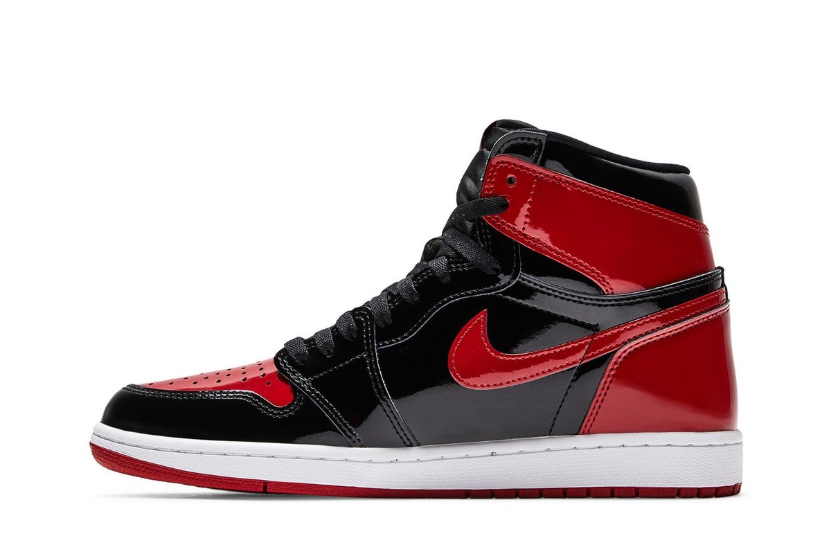 シューズ(男性用) Nike Air Jordan 1 bred Size 5 - Jordan 1 Retro OG High Patent Bred for sale online