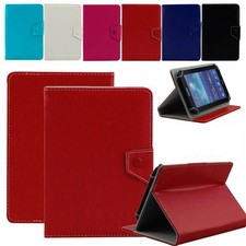 For ALL 8 8.5inch Tablet Universal Duty Leather Folding Folio Stand Case Cover