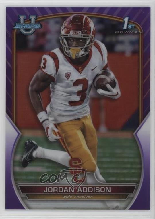 2022 Bowman U Chrome Purple Refractor /399 Jordan Addison #36 2y0