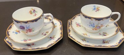 Paragon Fine Bone China Teegedeck zweifach Art Deco England