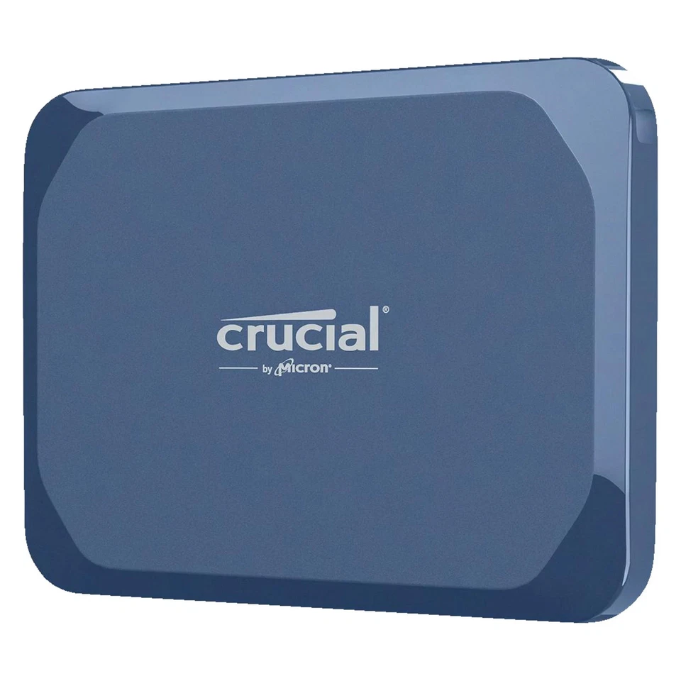 CRUCIAL X10 Portable SSD, PC/Mac Festplatte, 2.100MB/s, IP65 1 TB extern, Blau M