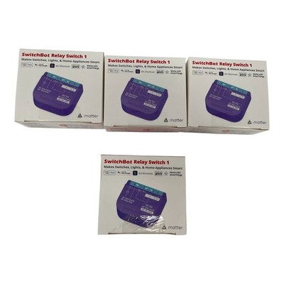 Switch Bot Relay Switch 1 - 4er - Pack - kompatibel mit Alexa, Google Home