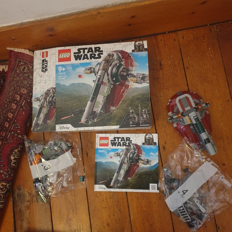 LEGO Star Wars 75312 Boba Fetts Starship As found Boxed & Leaflet incomplete?