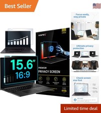 15.6 Inch Anti-Glare Privacy Screen for Laptops - Lifetime Replacement Policy