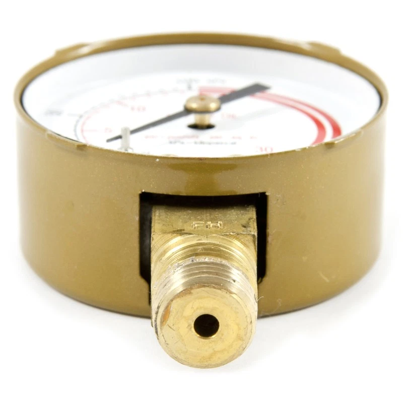 Forney 87730 Brass Low Pressure Gauge 2 Dia. in. for Acetylene Regulators - Image 2 of 3