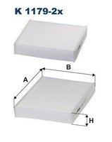 Filtron Filter, Innenraumluft K 1179-2X FüR CitroËN Peugeot DS