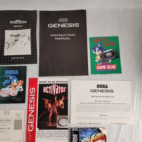 Sega Dreamcast Genesis Saturn Lot Console Game Instruction Manuals Ad Posters