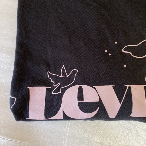Levi's T-Shirt Herren Large Schwarz Kurzarm Rundhals Athletic Tee - Bild 11 von 13
