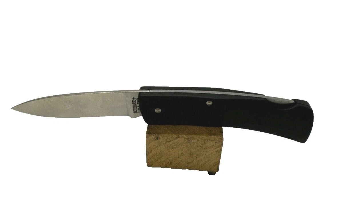Hoja de acero inoxidable Schrade Negro cuchillos plegables de colección