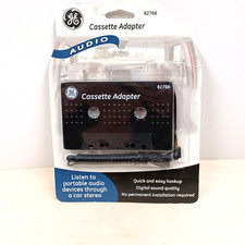 GE Car Stereo Cassette Adapter 3,5mm Plug ,New