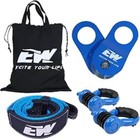 Offroad Recovery Kit:10t Snatch Block & 3”x8’ Tree Strap & 2x3/4” Shackles & Bag