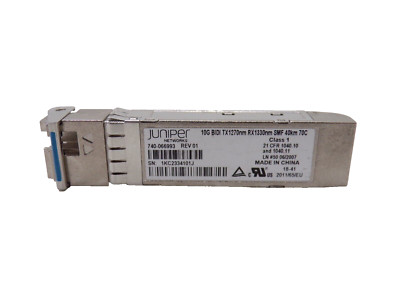 Juniper JNP-SFP-10G-BX40U 740-066993 10G BX SMF 1330nm upto 40KM 1year Warranty