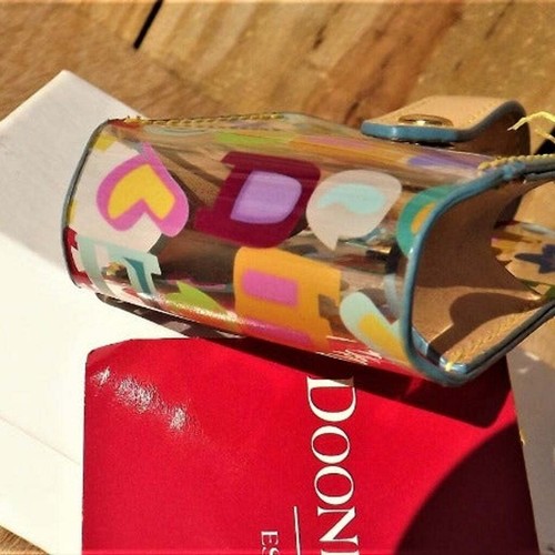 Dooney & Bourke Small PU Flip Phone Case Scribble Vintage Collector Item - Picture 6 of 8