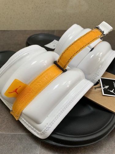 Nike Jordan Super Play Slide Mule,UK 10/EU 45/US 11,DM1683-170,White/Black,BNWT - Picture 12 of 16