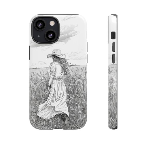 Cowgirl Drawing Field Phone Case for iPhone, Samsung Galaxy, Pixel - 第 105/240 張圖片