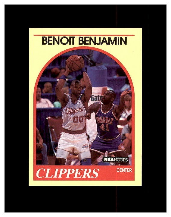 1989-90 NBA Hoops Superstars yellow BENOIT BENJAMIN #43