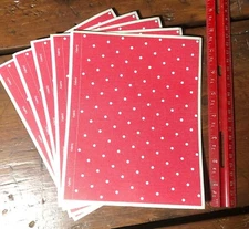 5 Mrs Grossmans Fabric Full Sheet Holiday Red Stickers Dollhouse Wallpaper Punch