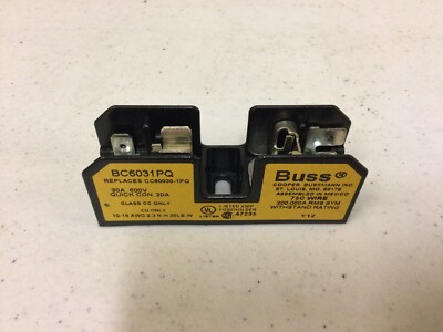 NEW,  COOPER BUSSMANN BY EATON CORP  BC6031PQ  FUSE BLOCK, FREE SHIPPING