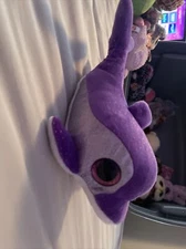 TY Beanie Boos - FLIPS the Purple Dolphin (Glitter Eyes) (6 inch) - MINT TAGS