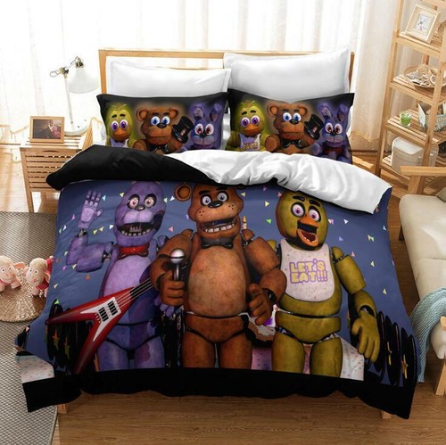 3D Five Nights at Freddy's FNAF Duvet/Quilt/Cover Bedding Set Kids PillowCase - Picture 15 of 23