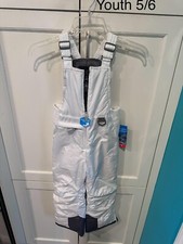 New Arctic Quest unisex kid youth winter snow bib 5/6 waterproof wind proof