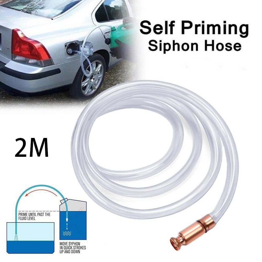 2m Manual Self Priming Hose Siphon Pump Gasoline Fuel Diesel Jiggle