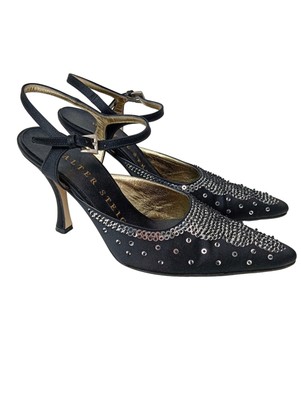 WALTER STEIGER Slingback-Pumps Damen Gr. DE 37,5 schwarz Casual-Look