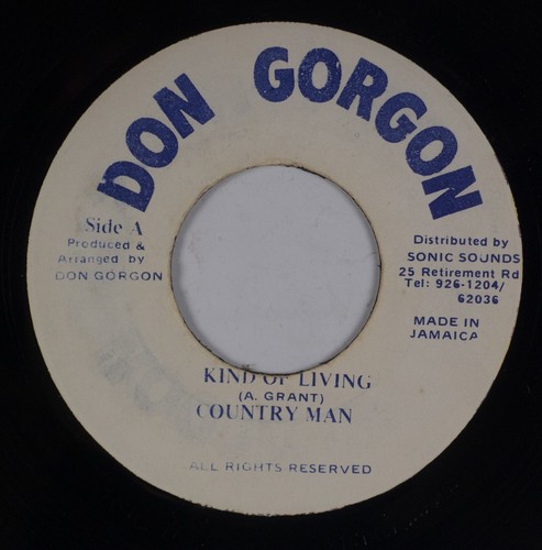 COUNTRY MAN: Kind of Living JA Don Gorgon Reggae Dancehall 45 Hören