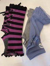 NWT Studio/Dance Socks Open Toe and Open Heel, 3 pairs L312 Size 9-11