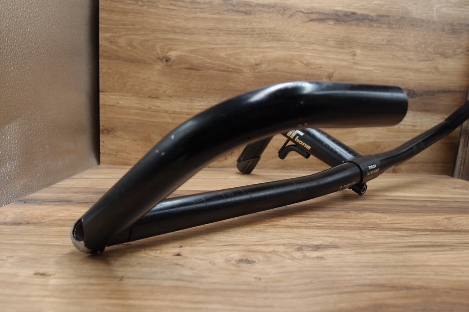 Manillar plano MTB Avenir True Temper 1991 + vástago de pluma Tioga Avenger 25,4 mm Foto 3 de 4